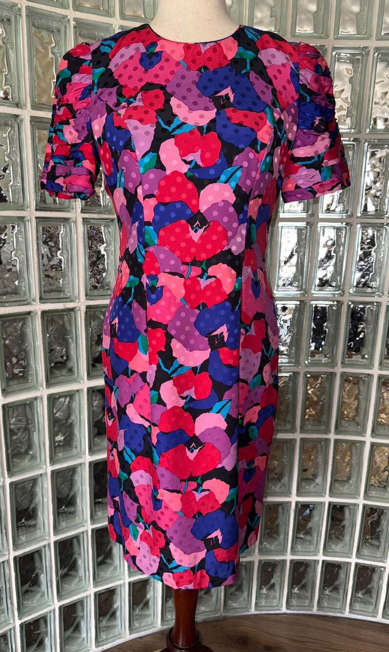 Vintage Liz Claiborne 100% silk dress - size 4 Petite